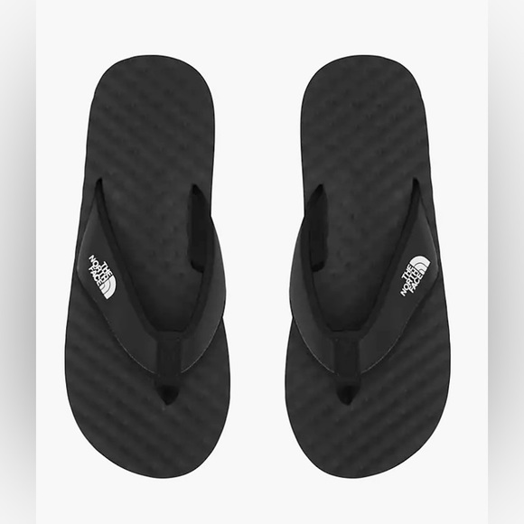 New TAGS THE NORTH FACE black flip flops men’s shoes size 7 women’s 8 - Picture 3 of 11